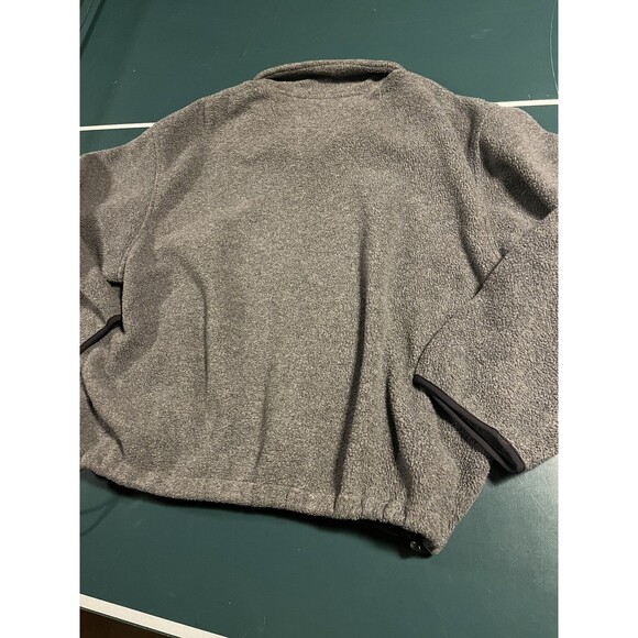 VINTAGE Eddie Bauer EBTEK Full Zip Fleece Heavyweight Jacket Coat LARGE Gray - Picture 7 of 8